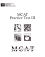MCAT Practice Test I